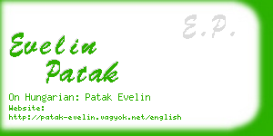 evelin patak business card